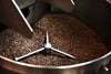 Coffee roasting in the roaster