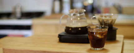 Flash brewed iced coffee